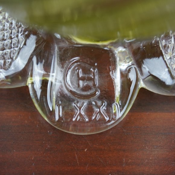 VERY RARE Chalet Heritage Glass Vase Market w/ CH LXXI Handblown Glass Art Vase - Picture 8 of 12